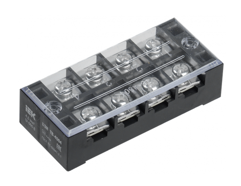 Блок зажимов ТВ-4504 до 4,5 мм2 45A 4 клеммные пары IEK