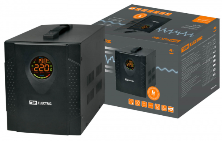 Стабилизатор 1ф  2,0кВа релейный напольный СНС1-1-2  кВА симисторный TDM