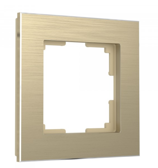 Werkel Aluminium Шампань  Рамка 1-местная W0011711/  a052312