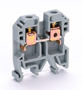 Клемма  6,0 кв серый 50А винт. DEKraft ЗН-101-6-50А-07